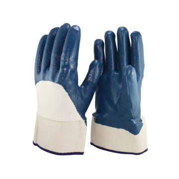 NMSAFETY Heavy Duty ölbeständige Nitrilhandschuhe mit Jersey Liner